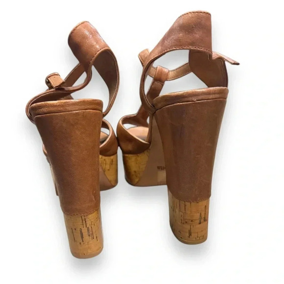 Dolce Vita Women's Baxter Platform pump Tan Leather Sz 9 EUC - Picture 10 of 15